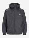 Jack & Jones Černá pánská lehká bunda s kapucí Jack & Jones Filo