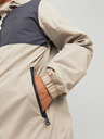 Jack & Jones Krémová pánská lehká bunda s kapucí Jack & Jones Filo