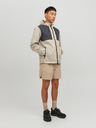Jack & Jones Krémová pánská lehká bunda s kapucí Jack & Jones Filo