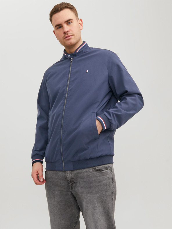 Jack & Jones Tmavě modrý pánský bomber Jack & Jones Brando