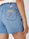 Wrangler Modré dámské džínové kraťasy Wrangler