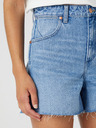 Wrangler Modré dámské džínové kraťasy Wrangler