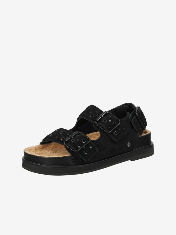 Scotch & Soda Černé dámské semišové sandály Scotch & Soda Anni