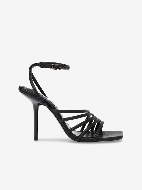 Steve Madden Černé sandály na podpatku Steve Madden All In