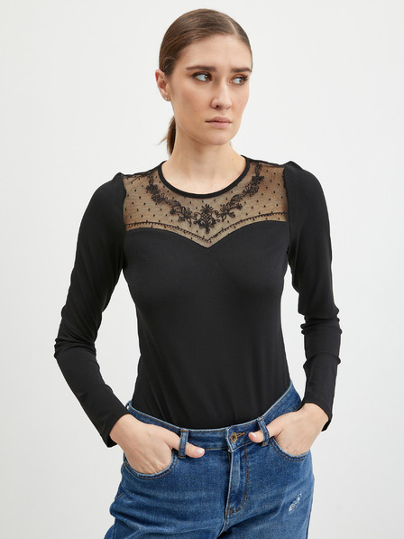 Orsay Černé dámské body s krajkou ORSAY