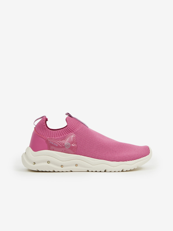Geox Růžové holčičí slip on tenisky Geox