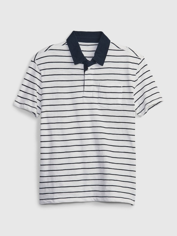 GAP Dětské pruhované polo tričko GAP