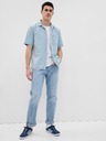 GAP Chambray košile s krátkým rukávem GAP