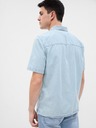 GAP Chambray košile s krátkým rukávem GAP