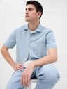 GAP Chambray košile s krátkým rukávem GAP