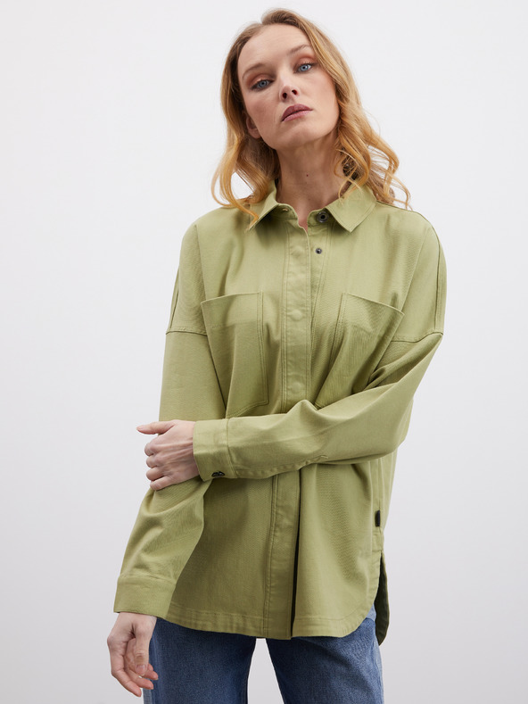ZOOT.lab Světle zelená dámská svrchní oversize košile ZOOT.lab Becca