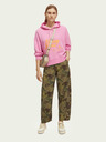 Scotch & Soda Růžová dámská mikina s kapucí Scotch & Soda