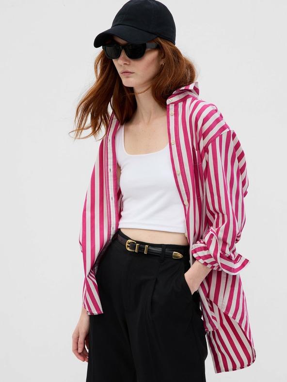 GAP Pruhovaná košile oversize GAP