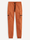 Celio Cihlové pánské cargo kalhoty Celio Dozip