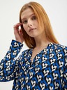 Orsay Modrá dámská vzorovaná halenka ORSAY