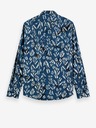 Scotch & Soda Tmavě modrá pánská vzorovaná košile Scotch & Soda