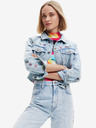 Desigual Světle modrá dámská džínová bunda Desigual Soho