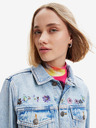 Desigual Světle modrá dámská džínová bunda Desigual Soho