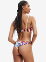 Desigual Bílý dámský vzorovaný horní díl plavek Desigual Playa