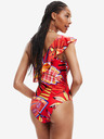 Desigual Červené dámské vzorované plavky Desigual Medewi