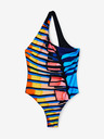 Desigual Černé dámské pruhované plavky Desigual Amazonas