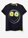 Desigual Černé dámské tričko Desigual Margarita Smiley
