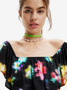 Desigual Černé dámské šaty s volánem Desigual Susan