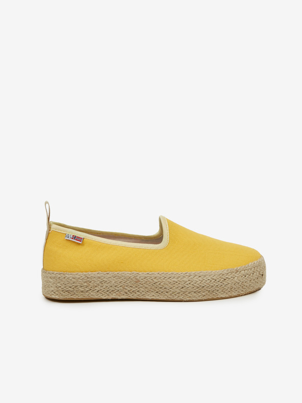 Napapijri Žluté dámské espadrilky na platformě NAPAPIJRI
