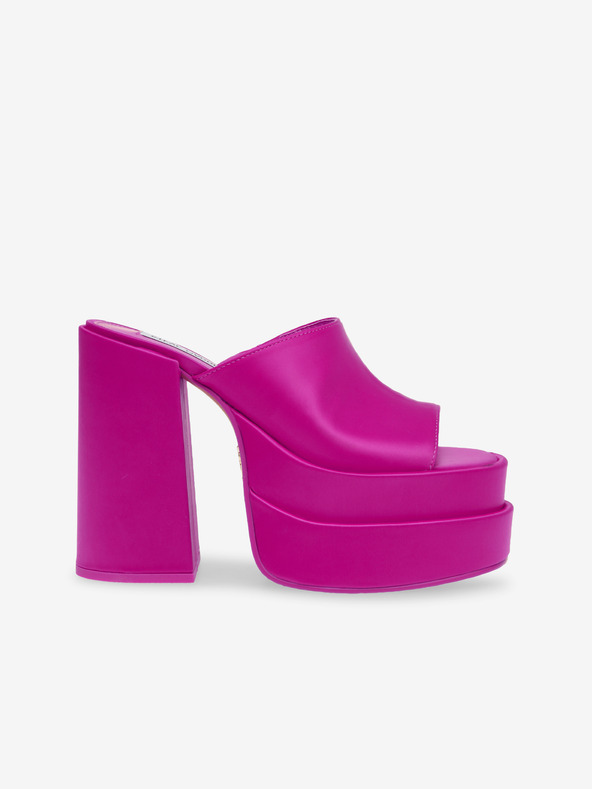 Steve Madden Tmavě fialové dámské sandály na podpatku Steve Madden