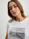 Pepe Jeans Bílé dámské tričko Pepe Jeans Beatriz