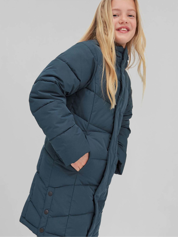 O'Neill Petrolejový holčičí prošívaný zimní kabát O'Neill CONTROL JACKET