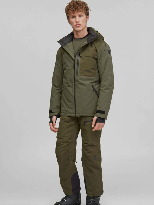 O'Neill Khaki pánská lyžařská/snowboardová bunda O'Neill Utlty