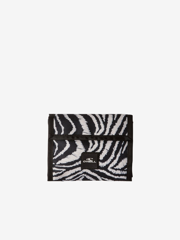 O'Neill Černo-bílá dámská peněženka se zvířecím vzorem O'Neill POCKETBOOK WALLET