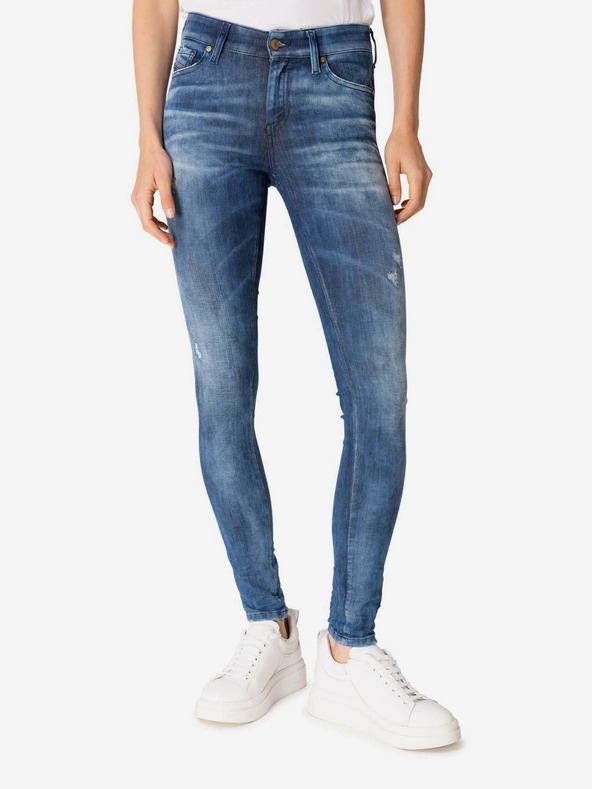 Diesel Modré dámské skinny fit džíny Diesel Slandy