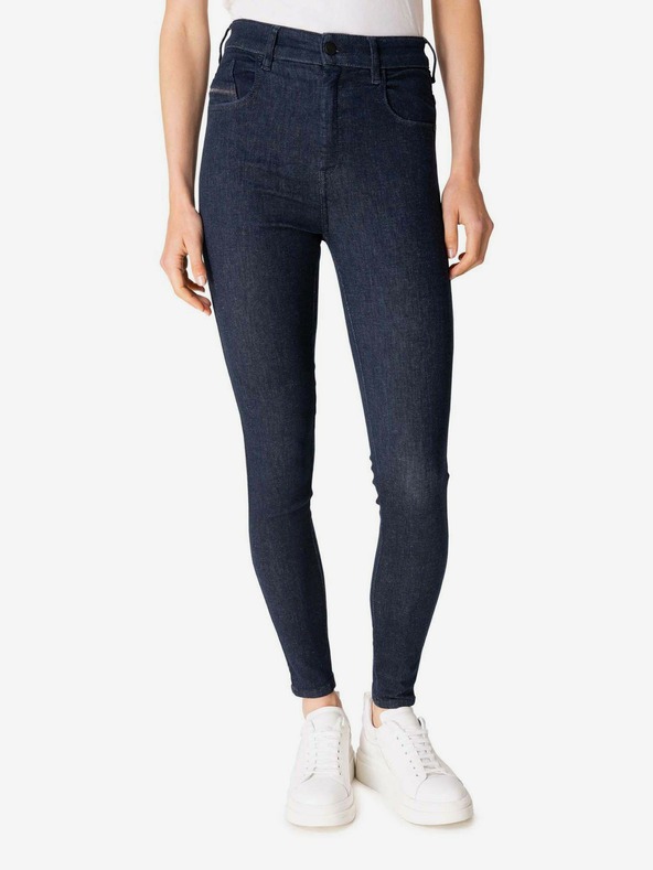 Diesel Tmavě modré dámské zkrácené skinny fit džíny Diesel Slandy