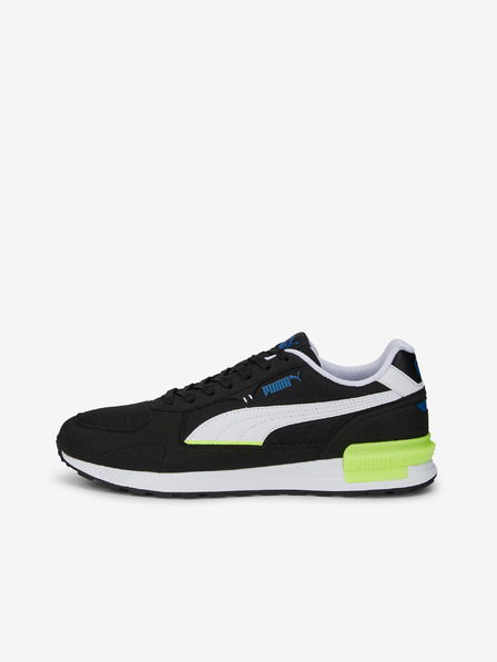 Puma Bílo-černé pánské tenisky s detaily v semišové úpravě Puma Graviton