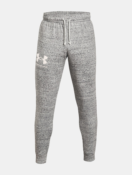 Under Armour RIVAL TERRY JOGGER - bílá Tepláky