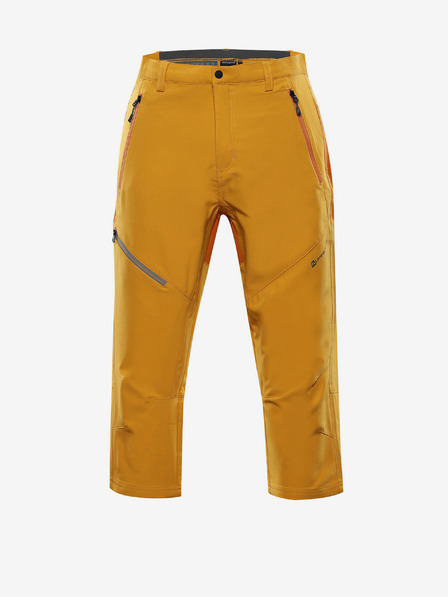 ALPINE PRO Pánské softshellové capri ALPINE PRO WEDER žlutá