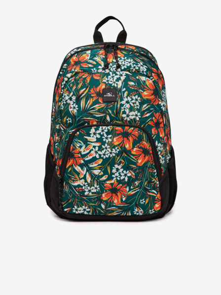 O'Neill Oranžovo-zelený dámský květovaný batoh O'Neill WEDGE BACKPACK