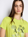 Armani Exchange Světle zelené dámské tričko Armani Exchange