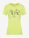 Armani Exchange Světle zelené dámské tričko Armani Exchange