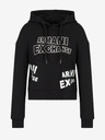 Armani Exchange Černá dámská mikina s kapucí Armani Exchange