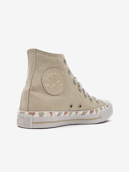 Converse Růžovo-béžové dámské kotníkové tenisky Converse Chuck Taylor All Star Marbled