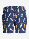 Jack & Jones Tmavě modré pánské vzorované plavky Jack & Jones Fiji