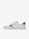 Jack & Jones Bílé pánské tenisky s detaily v semišové úpravě Jack & Jones Uston
