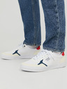 Jack & Jones Bílé pánské tenisky s detaily v semišové úpravě Jack & Jones Uston