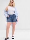 GAP Džínové kraťasy Mid Rise Distresset GAP