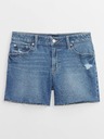 GAP Džínové kraťasy Mid Rise Distresset GAP