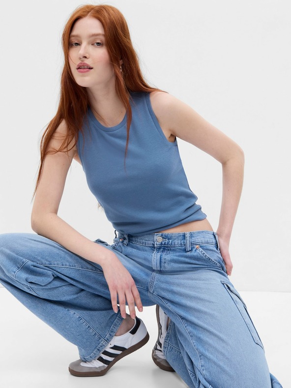GAP Krátký tílkový crop top GAP