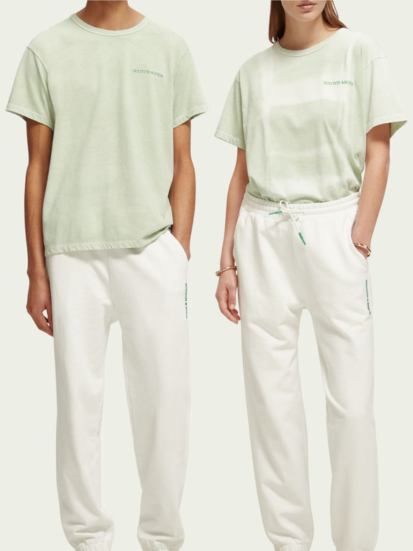 Scotch & Soda Světle zelené unisex tričko Scotch & Soda